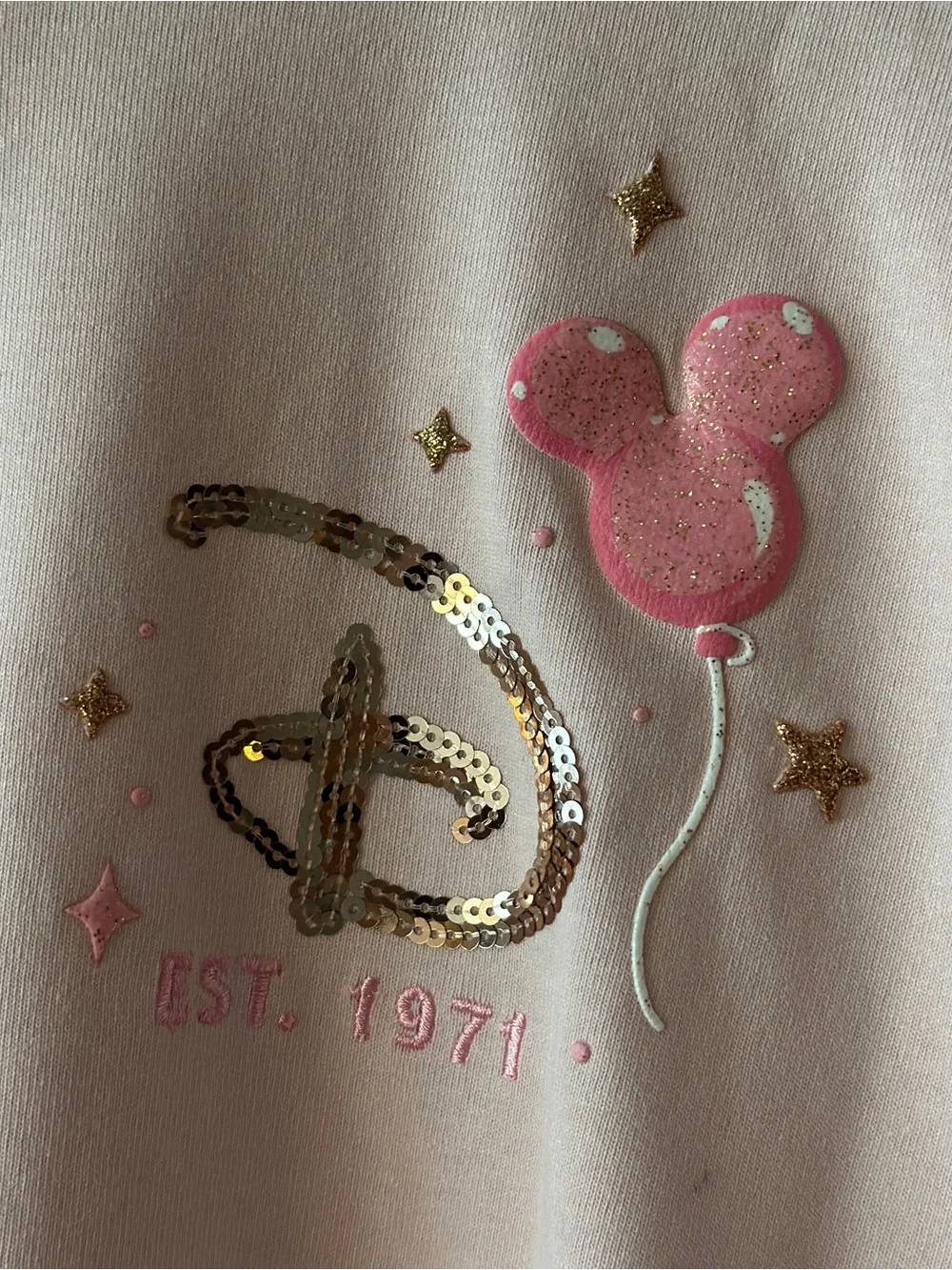 Disney World Pink and Gold Balloons Spirit Jersey S - Picture 5 of 8